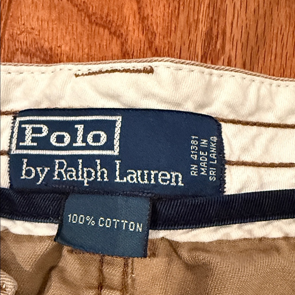 Polo by Ralph Lauren Khaki Cargo Shorts - Picture 2 of 3
